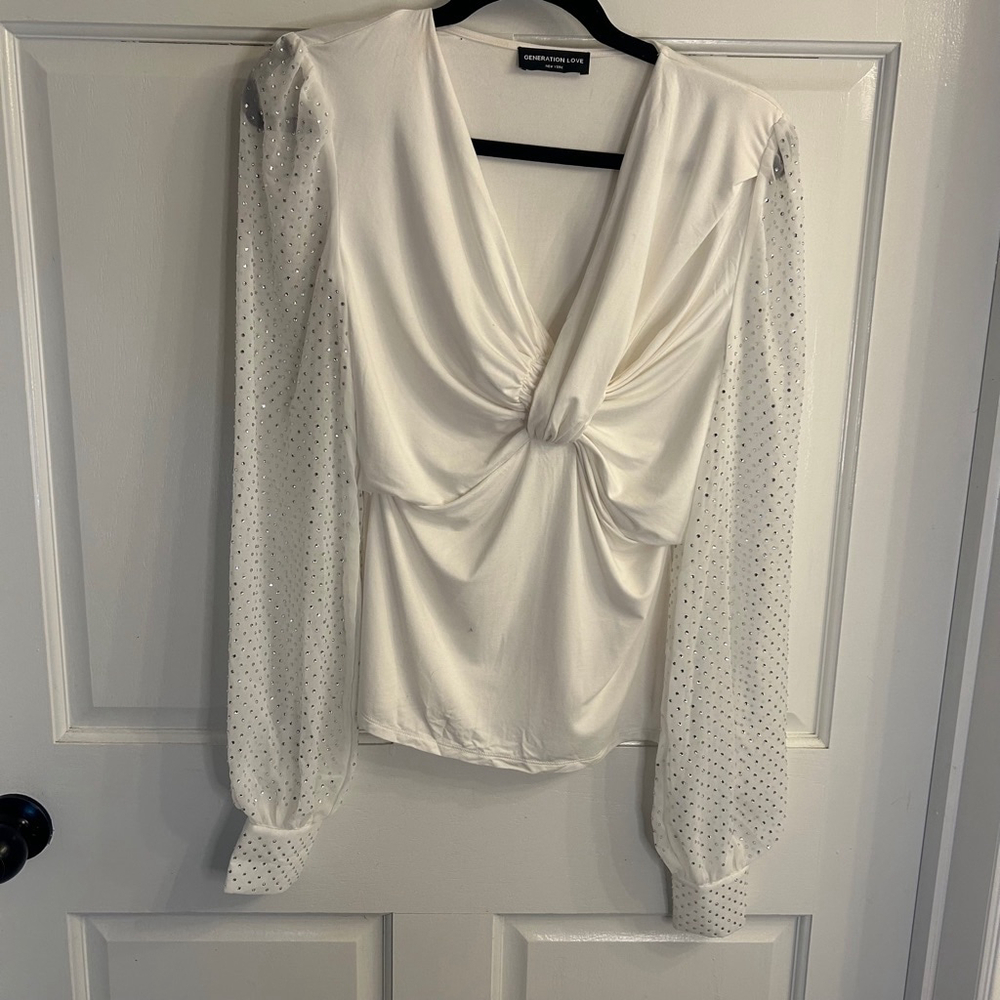 Women's Generation Love White Top M - Picture 1 of 11